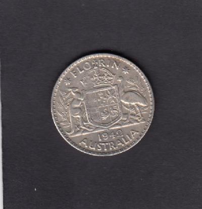 Beschrijving: 1 Florin  GEORGIUS VI